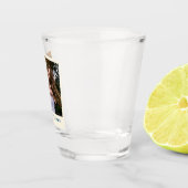 Fun Retro Photo Frame Wedding Engagement Party Schnapsglas (Rechts)