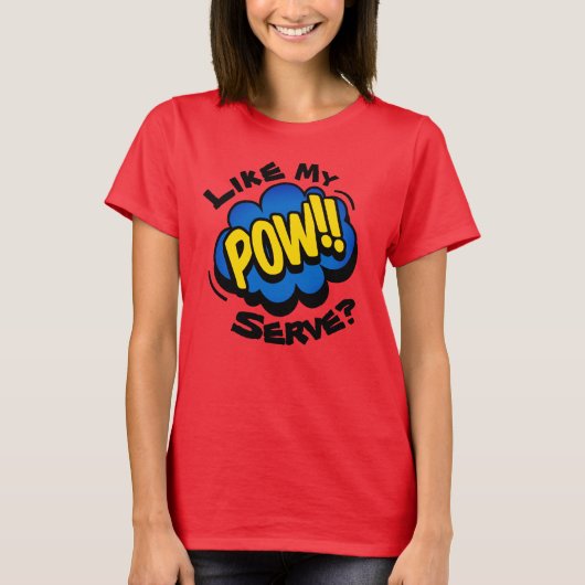 Fun Retro Pop Pickleball Paddel T-Shirt (Vorderseite)