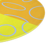 Fun Retro Quad Circles Loops Cutting Board Schneidebrett (Ecke)