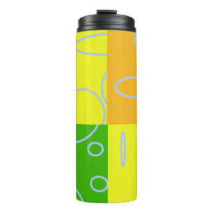 Fun Retro Quad Circles Schleifen Thermaltumbler Thermosbecher
