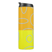 Fun Retro Quad Circles Schleifen Thermaltumbler Thermosbecher (Nach rechts gedreht)