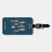 Fun Retro Robot Stil der 50er Jahre Gepäckanhänger (Vorderseite horizontal)