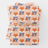 Fun Retro Swimsuit Fox Tier Geschenkpapier Set (Beispiel)