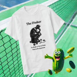 Fun Retro The Dinker Pickleball Paddle T - Shirt