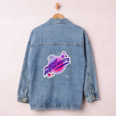 Fun Retro Theme Restaurant Parody Logo Jeansjacke (Hangar)