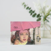 Fun Retro Überraschung Brautparty Party Einladunge Einladung (Stehend Vorderseite)