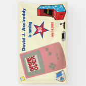 Fun Retro Video Gamer 🎮 50. Geburtstag Banner (Vertikal)