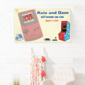 Fun Retro Video Gamer 🎮 Hochzeit Banner (Insitu)