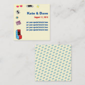 Fun Retro Video Gamer 🎮 💍 Hochzeit Begleitkarte (Vorne/Hinten)