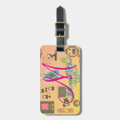 Fun Retro Video Gamer 🎮 Nerd Alert Gepäckanhänger (Vorderseite vertikal)