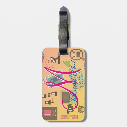 Fun Retro Video Gamer 🎮 Nerd Alert Gepäckanhänger (Rückseite vertikal)