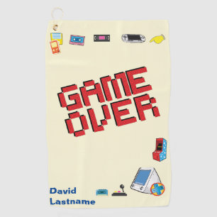 Fun Retro Video Gamer 🎮 Nerd Golfhandtuch
