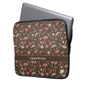 Fun Retro Vintag Inspiriert Personalisiertes Pilz Laptopschutzhülle (Vorderseite Links)