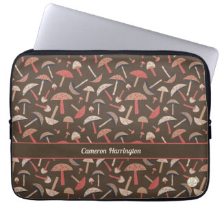 Fun Retro Vintag Inspiriert Personalisiertes Pilz Laptopschutzhülle