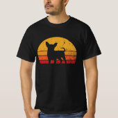 Fun Retro Vintag Sunset Chihuahua T-Shirt (Vorderseite)