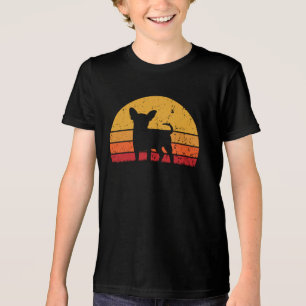 Fun Retro Vintag Sunset Chihuahua Tri-Blend Shirt