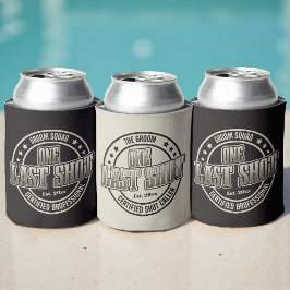 Fun Retro Vintage monochrome Groom Bachelor Party Dosenkühler