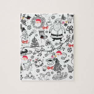 Fun Retro Weihnachten Puzzle