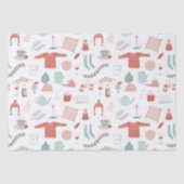 Fun Retro Weihnachten Seidenpapier (Vorderseite)