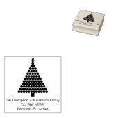 Fun Retro Whimsical Weihnachtsbaum Urlaub Gummistempel (Stempel)