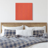 Fun Retro Zigzag Wrapped Canvas Leinwanddruck (Insitu (Schlafzimmer))