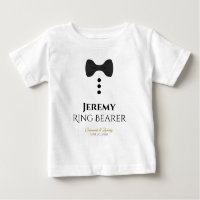 Fun Ring Bearer Black Krawatte Hochzeit Kleinkind