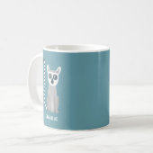 Fun Ring Tails Lemur Personalisierter Name Kaffeetasse (Vorderseite Links)