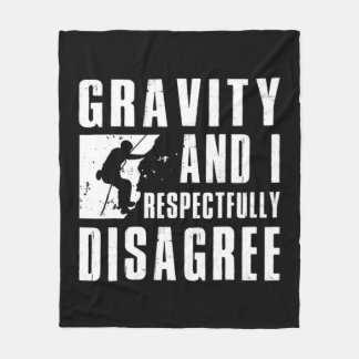 Fun Rock Climbing Kunst für Männer Frauen im Bould Fleecedecke