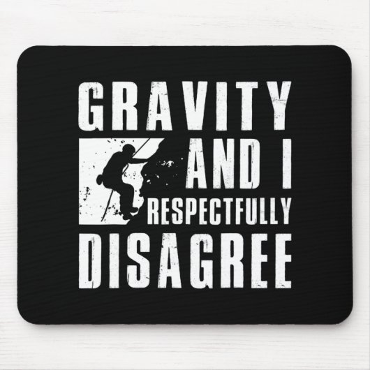 Fun Rock Climbing Kunst für Männer Frauen im Bould Mousepad (Vorne)