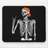 Fun Rocker Skeleton Hand Rock on Costume Halloween Mousepad (Vorne)