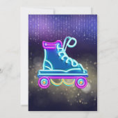 Fun Roller Skaten Birthday Party Einladung (Rückseite)