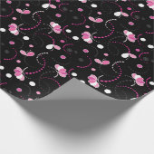 Fun Rosa Abstrakt (Ändern Sie die Hintergrundfarbe Geschenkpapier (Ecke)