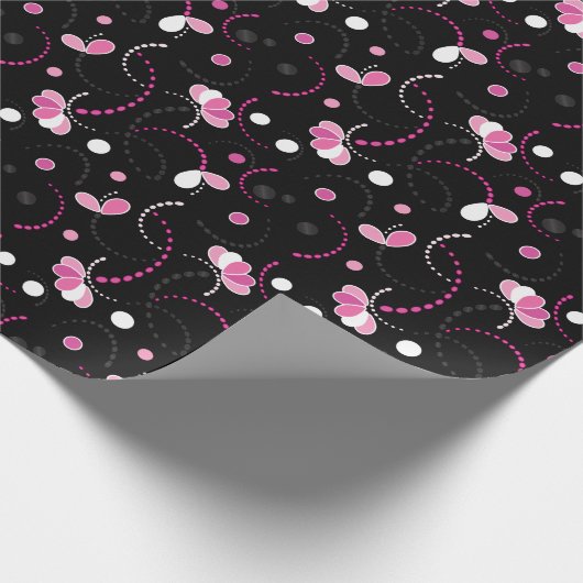 Fun Rosa Abstrakt (Ändern Sie die Hintergrundfarbe Geschenkpapier (Ecke)