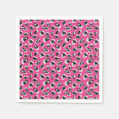 Fun Rosa Camouflage/Tierdruckdesign Serviette (Vorderseite)