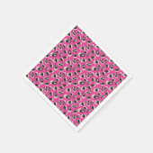 Fun Rosa Camouflage/Tierdruckdesign Serviette (Ecke)