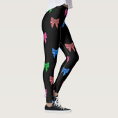 Fun Rosa, Rot Lila grüner Bow-Leggings Leggings (Rechts)