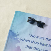 Fun Rosa und blaue Pastellfarben - Zitat Strandtuch (Beispiel)