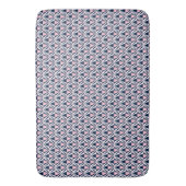 Fun rosa und blaues Muster Badematte (Vorderseite Vertikal)