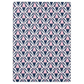 Fun rosa und blaues Muster Klemmbrett (Rückseite)