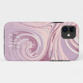 Fun Rose Gold Glitzer Pastel Marble iPhone Fall Case-Mate iPhone Hülle (Rückseite (Horizontal))