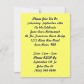 Fun Rosie The Riveter Retirement Party Einladungen (Rückseite)