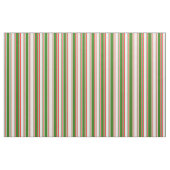 Fun-Rot, Weiß, grüner Streifen Stoff (Fat Quarter (45,7 x 55,9 cm))