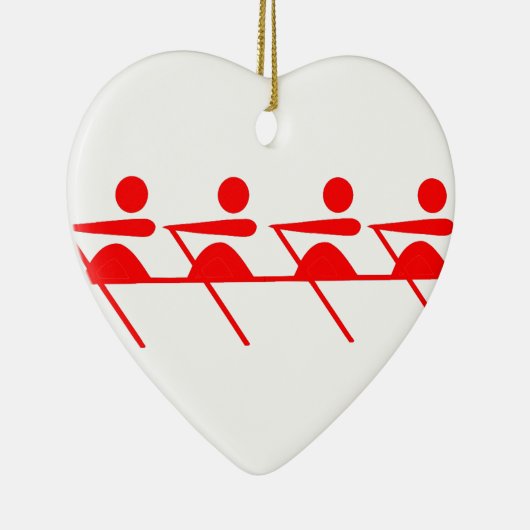 Fun Rowing Club Keramik Ornament (Rechts)