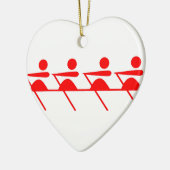 Fun Rowing Club Keramik Ornament (Links)