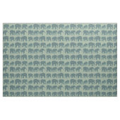 Fun Rows of Paisley Elephants on Green Pattern Stoff (Yard (91,4 cm))