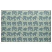 Fun Rows of Paisley Elephants on Green Pattern Stoff (Fat Quarter (45,7 x 55,9 cm))