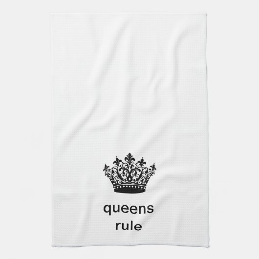 Fun Royal "Queens Rule" Geschirrtuch (Vertikal)