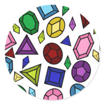 Fun Royal Rainbow Gemstones und Juweliermuster