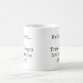Fun-Ruhestand anpassen Sprichwort beginnen Traum Kaffeetasse (Mittel)