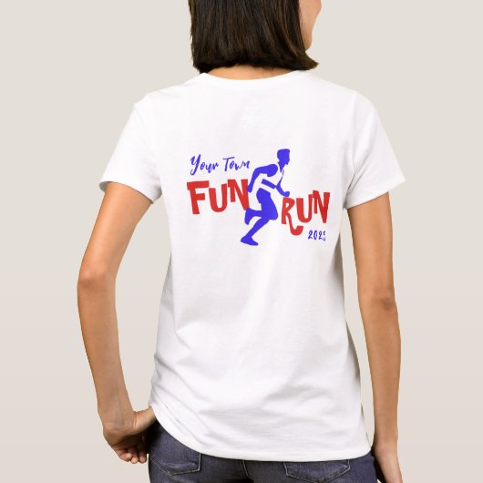 Fun Run Design T-Shirt (Rückseite)